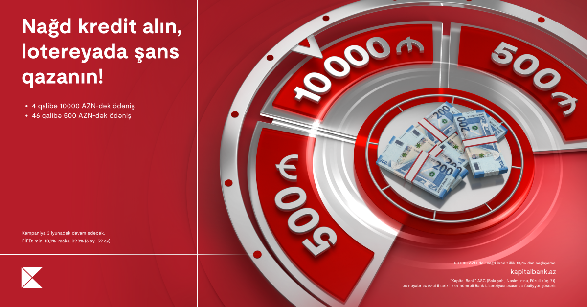 Kapital Bank introduces exciting “50 gün 50 hədiyyə” (“50 days 50 gifts”) lottery