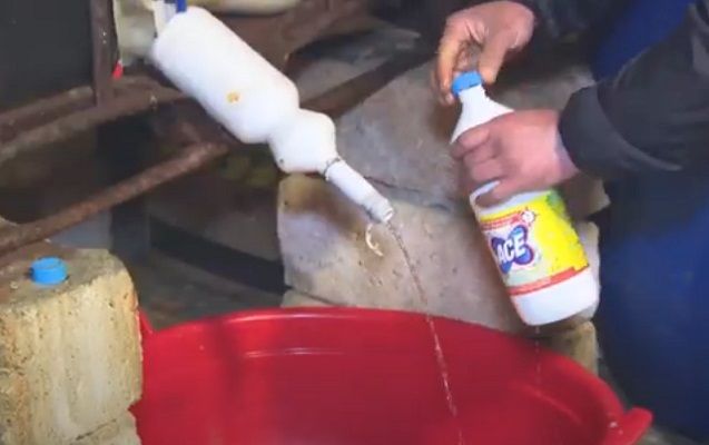 В Абшеронском районе выявлен подпольный цех, выпускавший опасные для здоровья моющие средства