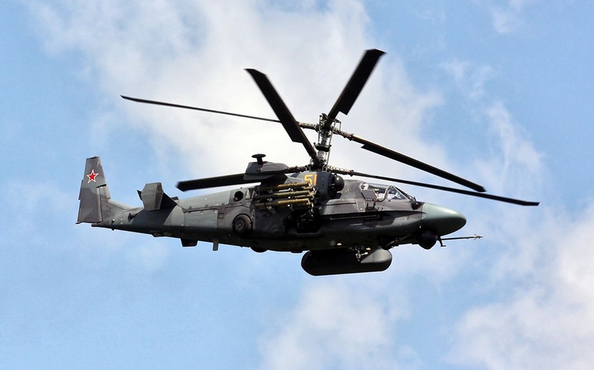 Russian Ka-52 helicopter shot down in Ukraine