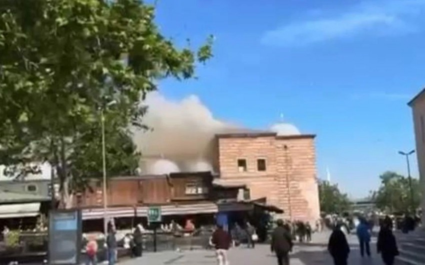 Fire at Istanbul's Egyptian Bazaar