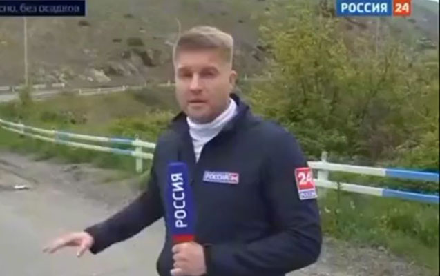 “Rossiya 24” telekanalı Qarabağdan reportaj hazırlayıb - Video