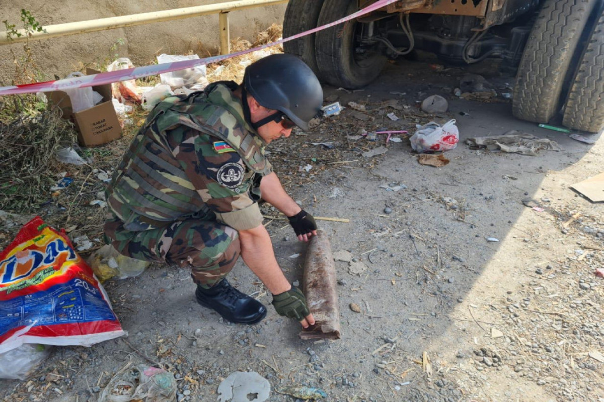В Сумгайыте обнаружен снаряд РСЗО «Град»
