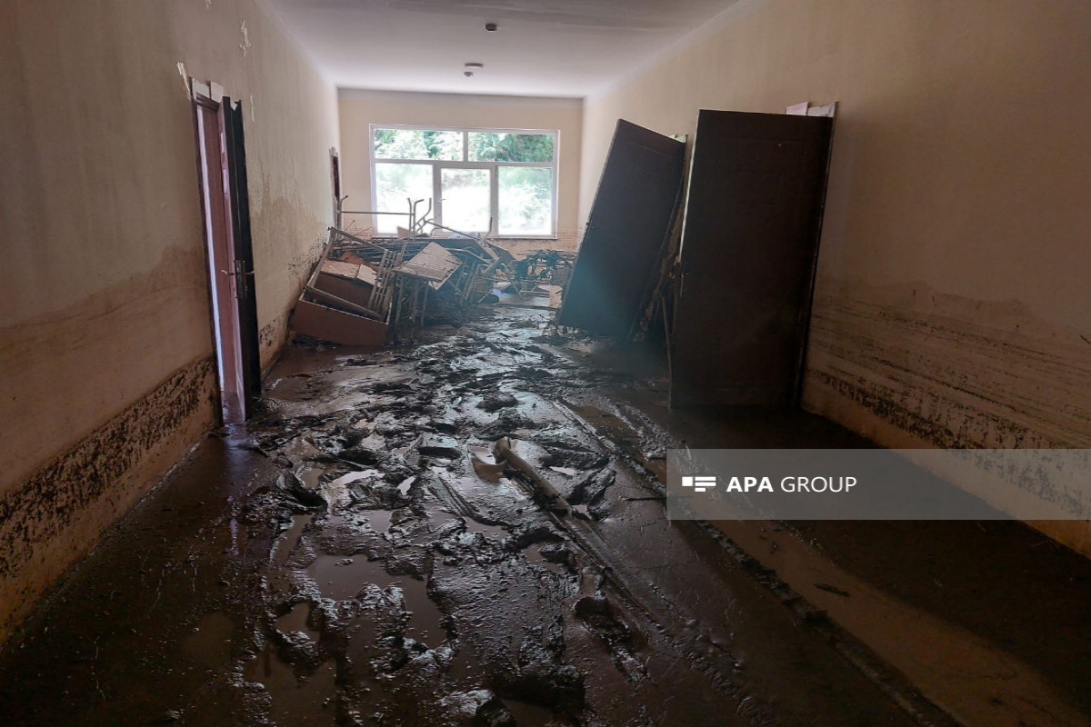 Стихийное бедствие повредило семь школ на юге Азербайджана