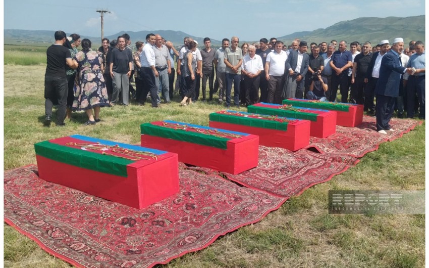 В Ходжалы похоронены шехиды Первой Карабахской войны