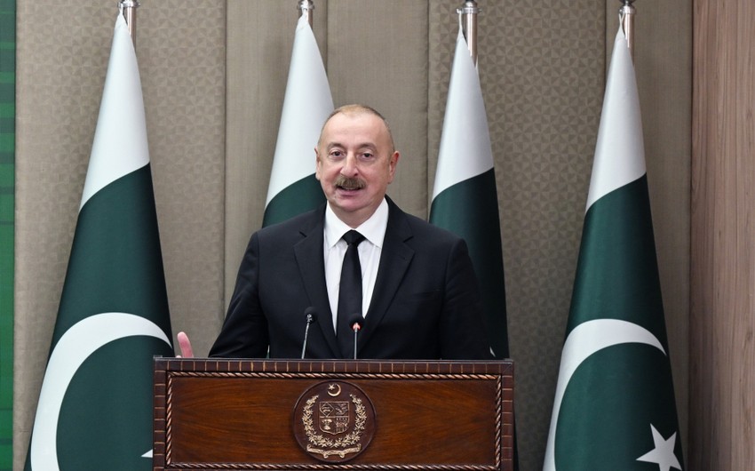 President Ilham Aliyev: Azerbaijan and Pakistan support each other on every international case