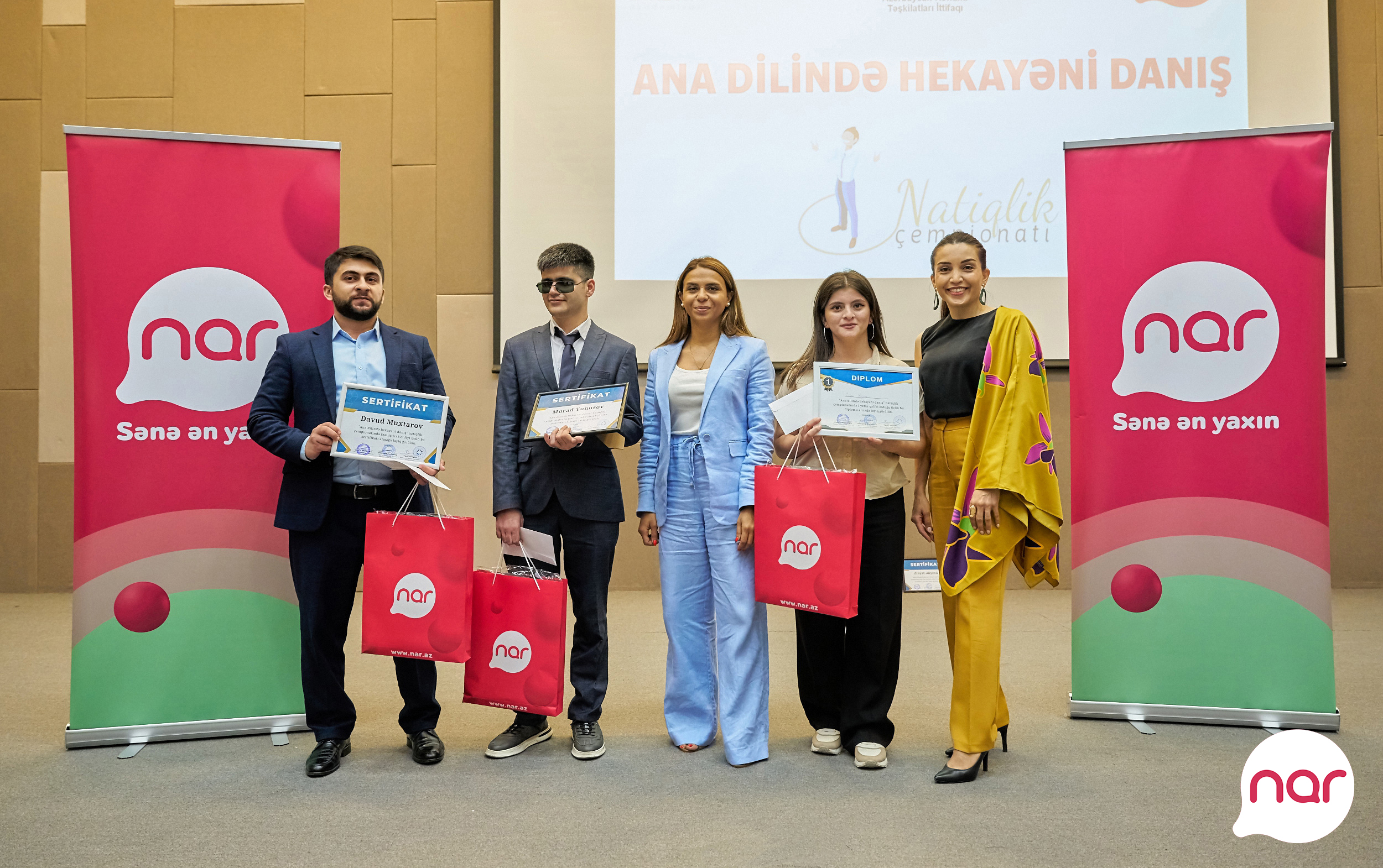 With Nar’s support public speaking championship winners were awarded on Azerbaijani Alphabet and Language Day