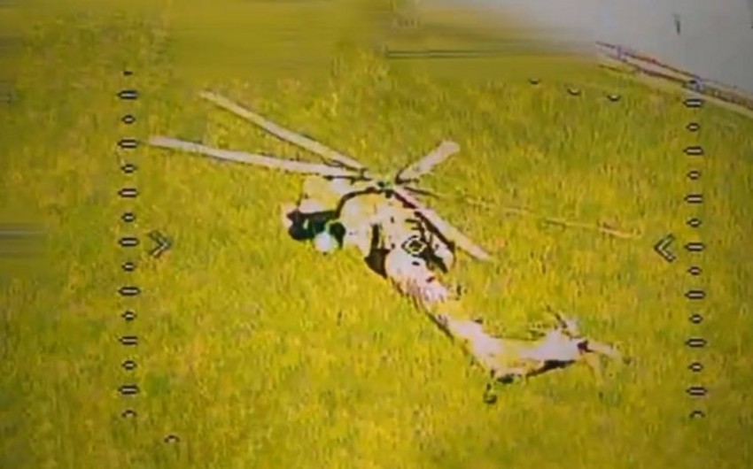 Ukrainian Security Service strikes Russian helicopter with fpv-drone in Kursk