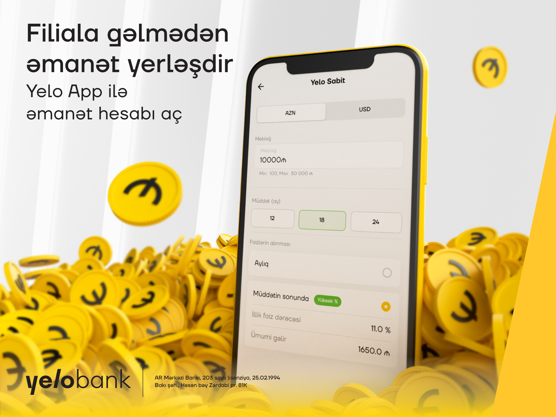 Yelo Bank introduces a highly anticipated new product: Digital Deposit!