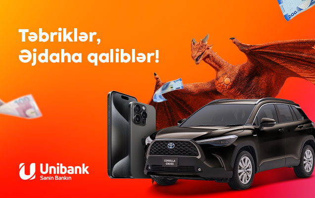 Unibankın “Əjdaha” lotereyasının ilk qalibləri məlum oldu