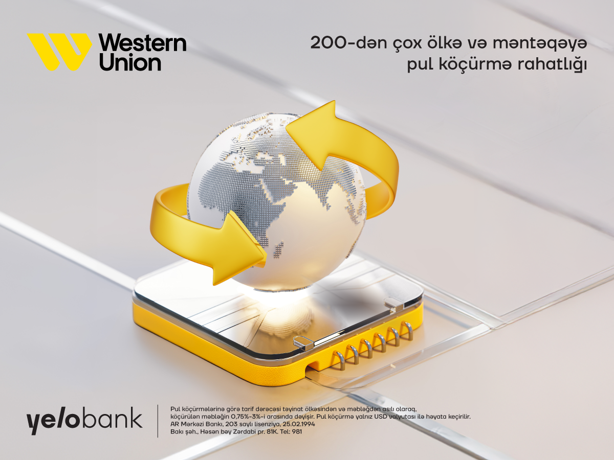 Western Union international money transfers now available at Yelo Bank