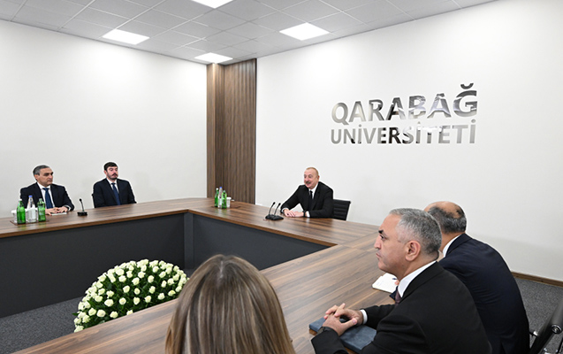 Prezident Qarabağ Universitetinin açılışında iştirak edib