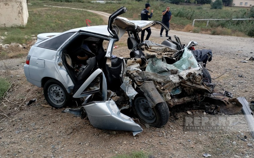 Biləsuvarda ağır yol qəzası olub, ölənlər var