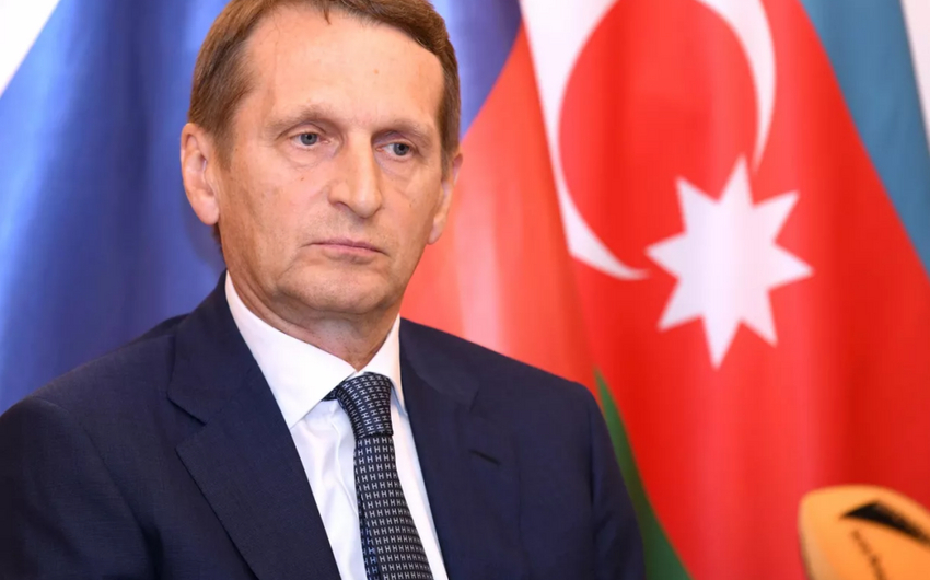 Russia's Narishkin visits Baku