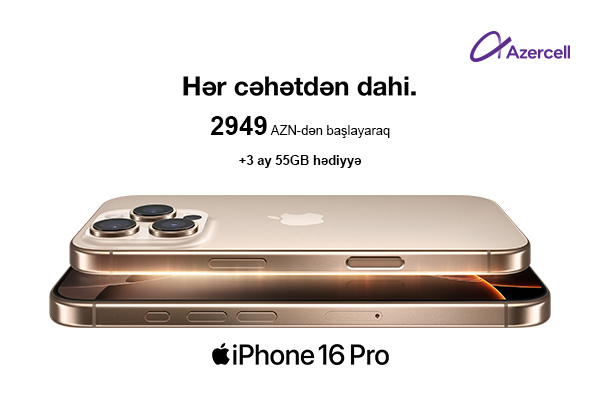 Azercell presents iPhone 16!