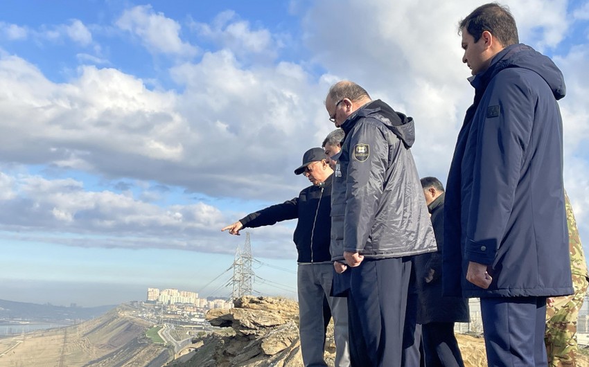 Nazir uçqun təhlükəsi olan əraziyə gedib