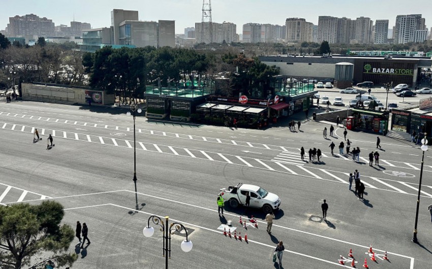 В связи с футбольным матчем, ограничен въезд автобусов в центр транспортного обмена «Гянджлик»