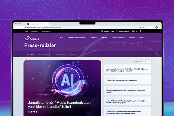 Azercell organizes training for journalists on the subject of innovations and trends in media technologies