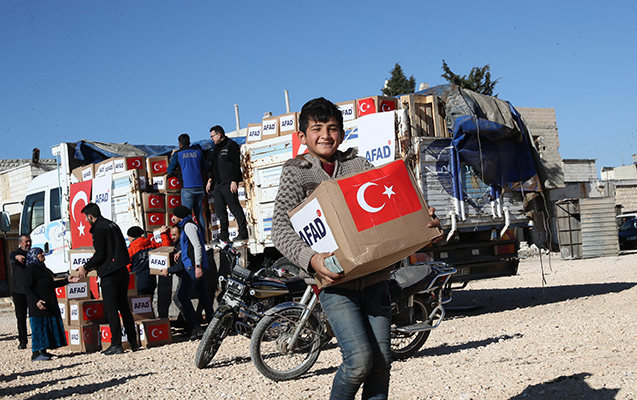 Türkiyə Suriyaya humanitar yardım göndərib