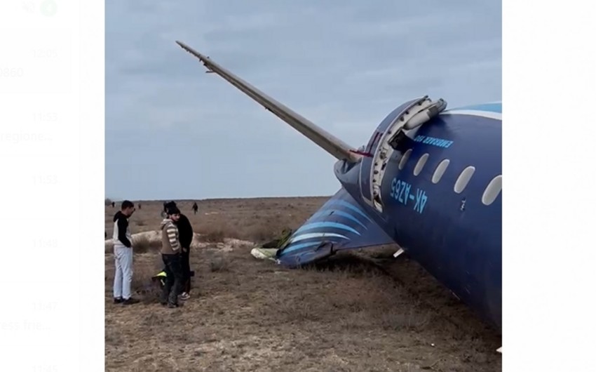 37 Azerbaijani citizens aboard crashed AZAL plane in Aktau, Kazakhstan's Transport Ministry says