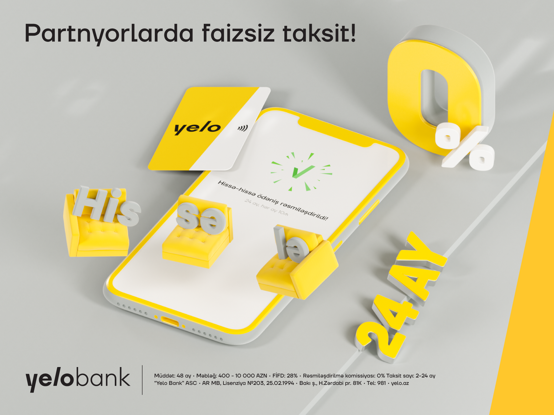 Enjoy Interest-Free Payments with the Yelo Installment Card!