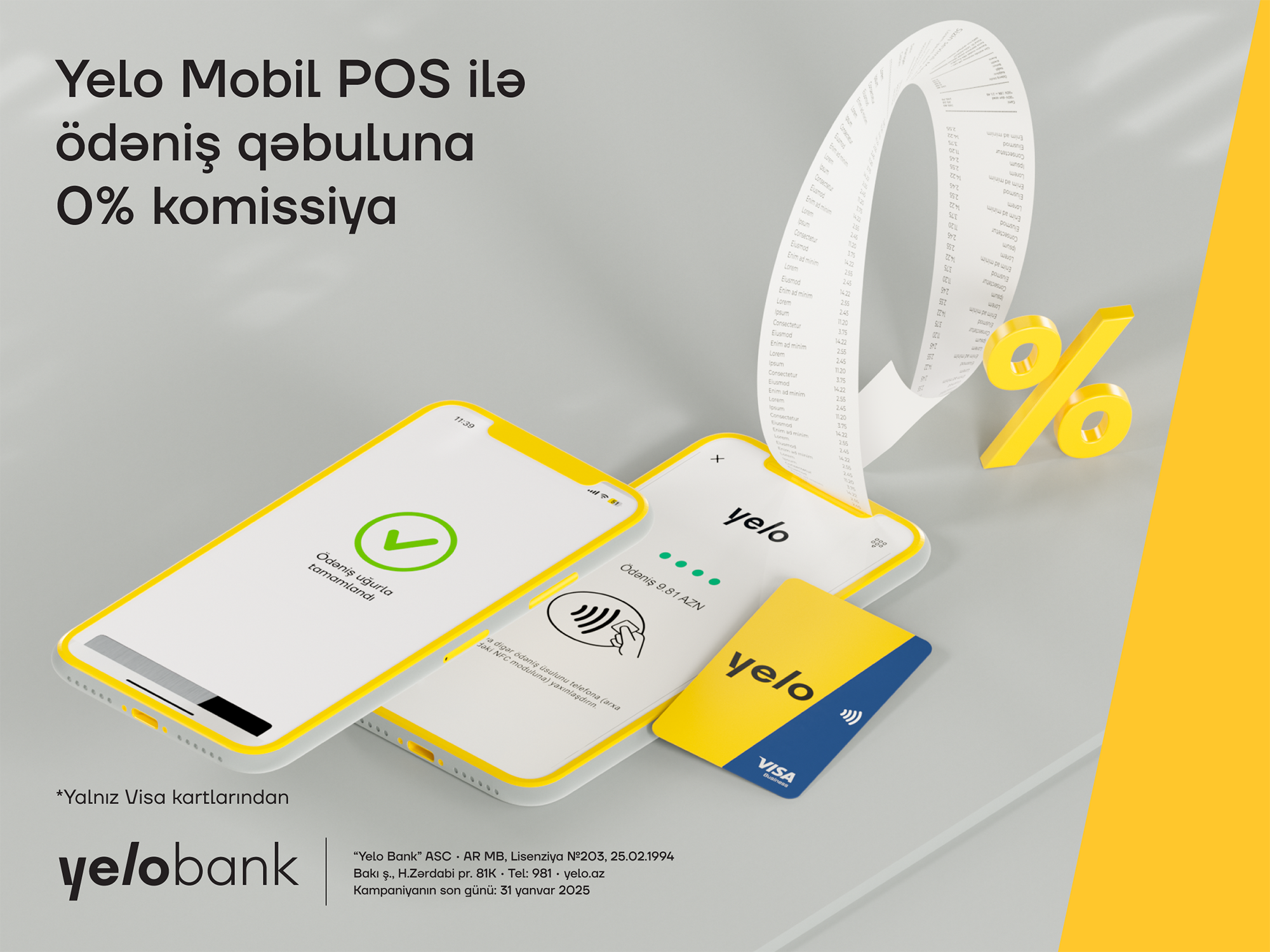 Commission-free payment acceptance with Yelo Mobile POS continues!