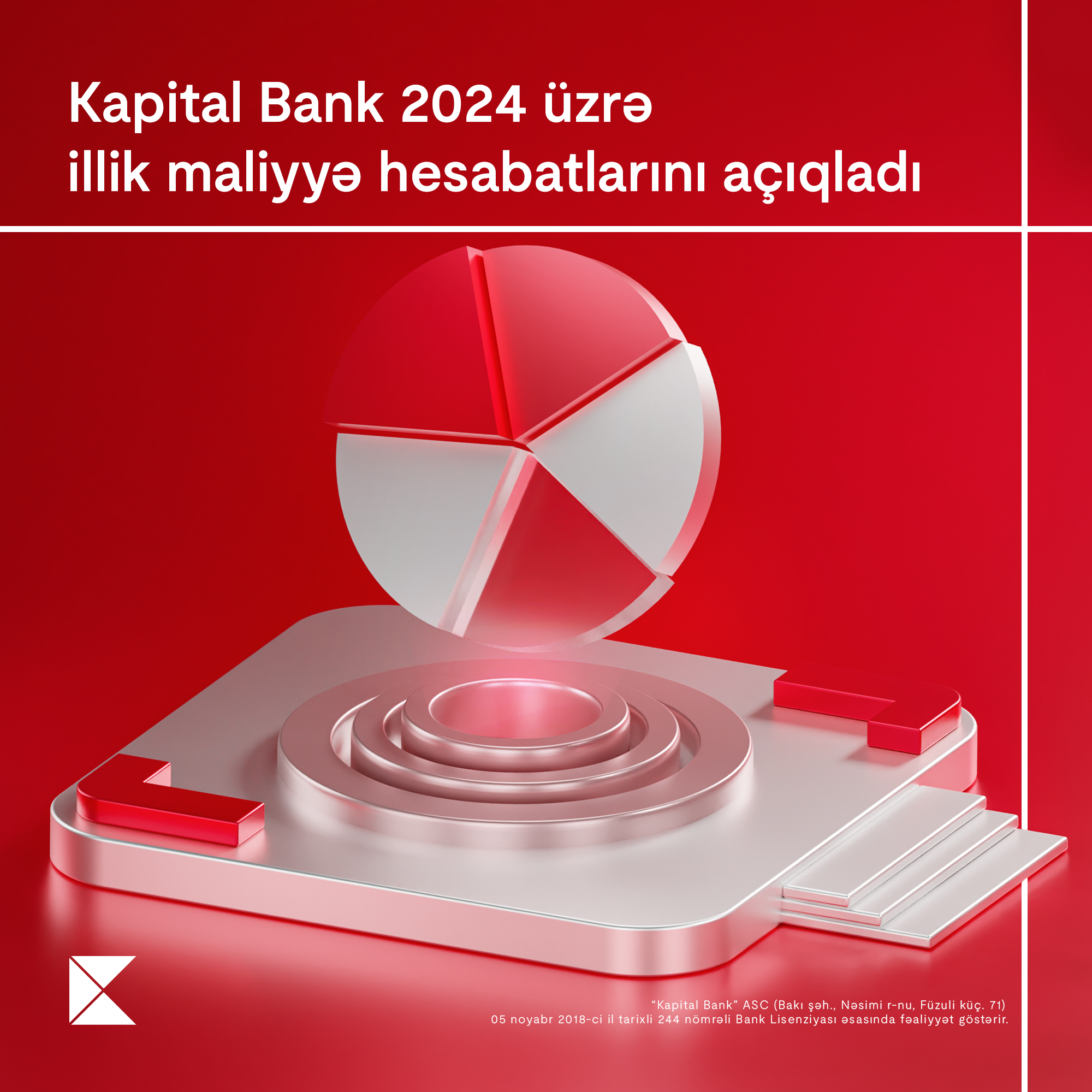 Kapital Bank 2024-cü il üzrə maliyyə nəticələrini elan edib