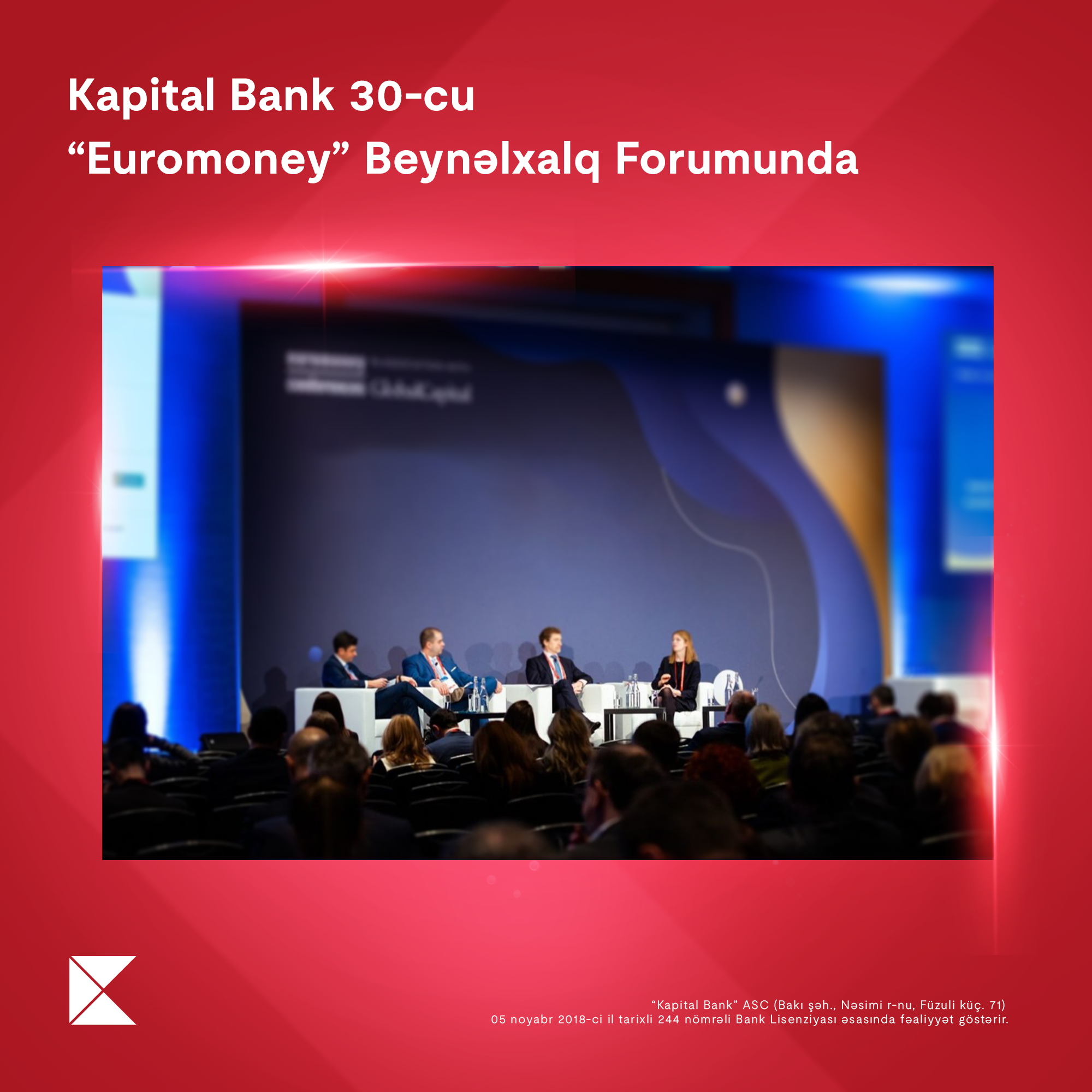 Kapital Bank at the 30th Jubilee Euromoney Central and Eastern Europe Forum