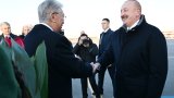 Azerbaijan’s Aliyev arrives in Kazakhstan for state visit