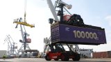 Baku port boosts container handling to record 100,000 TEU