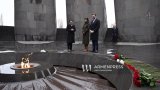 Vance visits Armenian Genocide memorial in Yerevan