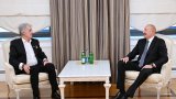 President Ilham Aliyev meets former Ukrainian President Viktor Yushchenko in Baku