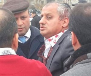Так протаранили автомобиль Алимамеда Нуриева