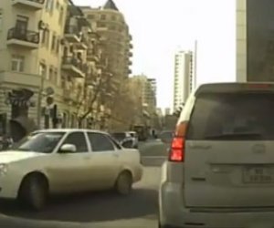 Polisi sürüyən sürücü tutuldu - VİDEO