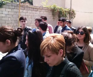 Bakıda etiraz aksiyası - FOTOLAR