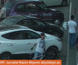 NO COMMENT: Jurnalist Rasim Əliyevin döyüldüyü an