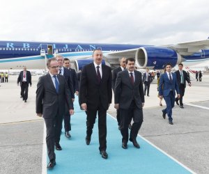 İlham Əliyev Türkiyədə işgüzar səfərdədir - FOTOLAR