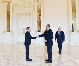 Prezident yeni səfirin etimadnaməsini qəbul etdi – FOTOLAR