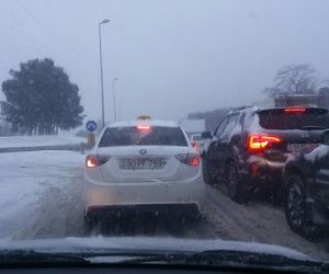 Bakı-Sumqayıt yolunda hərəkət çətinləşdi – FOTOLAR