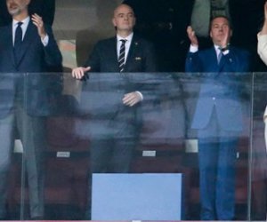 Medvedevin xanımı futbolda emosiyalarını cilovlaya bilmədi (VİDEO)