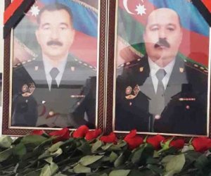 Şəhid olan polislərimizin dəfndən FOTOSU