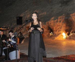 Vice-President of Heydar Aliyev Foundation Leyla Aliyeva attends yoga & poetry night organized at Yanardag Reserve (PHOTO)