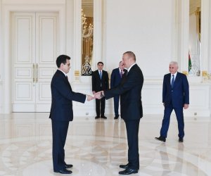 President Aliyev receives credentials of ambassadors of several countries (PHOTO)