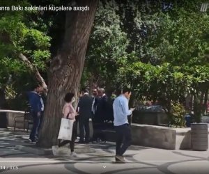 Yumşalmadan sonra Bakı sakinləri küçələrə axışdı - VIDEO