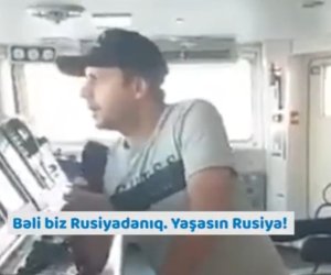 Gürcü kapitan Rusiya gəmisinə 