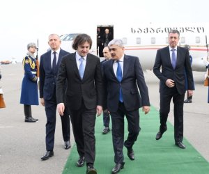 Georgian Prime Minister Irakli Kobakhidze arrives in Azerbaijan