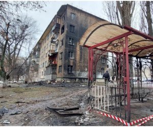 Kyiv again comes under massive rocket fire