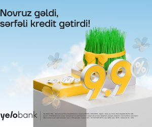 Yelo Bank-dan nağd pul kreditinə bahar endirimi