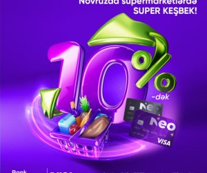 Novruzda supermarket ödənişlərini Neo Visa ilə etdikdə 10%-dək KEŞBEK qazanacaqsınız!