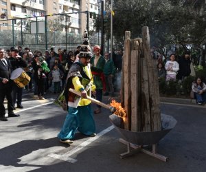 Paytaxtın abad məhəllələrindəki Novruz şənlikləri davam edir