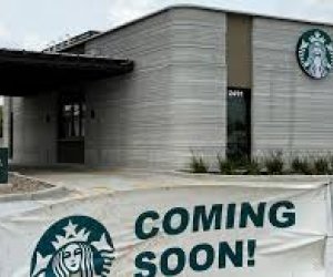 Starbucks открыл первую кофейню, построенную с помощью 3D-принтера